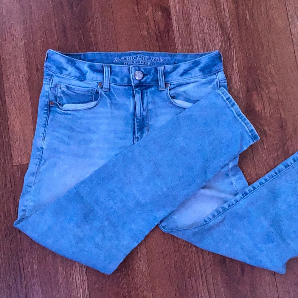 light blue jeans